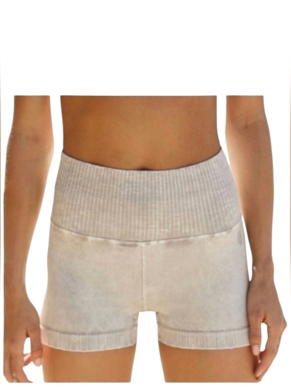NWOT FP Movement Good Karma Shorts Ice Gray